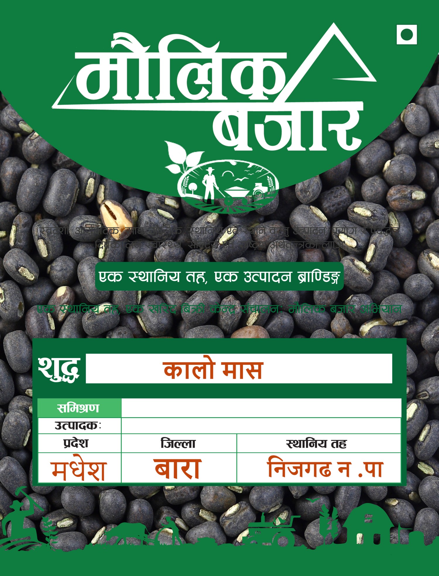 कालो मास (Black Gram / Black Lentil)